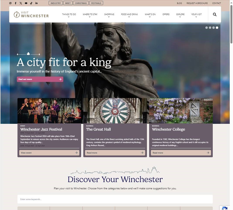 New Visit Winchester website